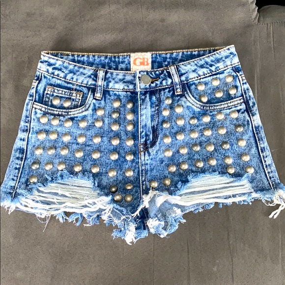 Gianni Bini Pants - Distressed Denim Shorts